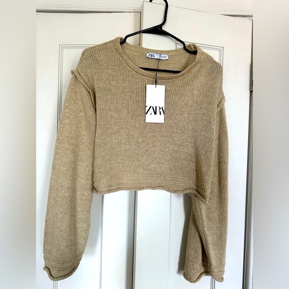 ZARA cropped sweater